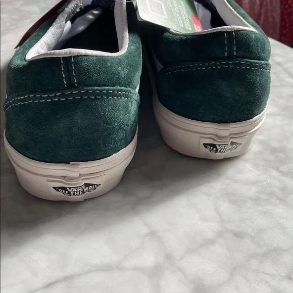 NWT Vans Women's Forest Green Suede Sneakers - Picture 13 of 16